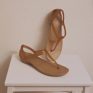 Crocs isabella t-strap sandals